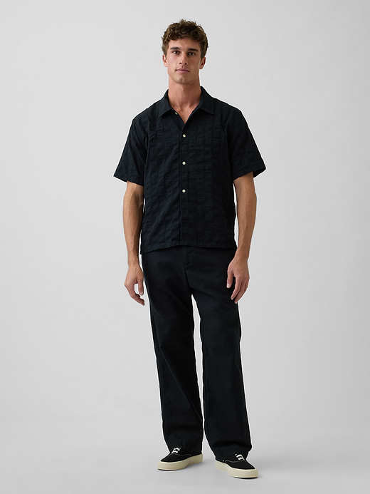 Gap Linen-Cotton Relaxed Taper Easy Pants — photo 1
