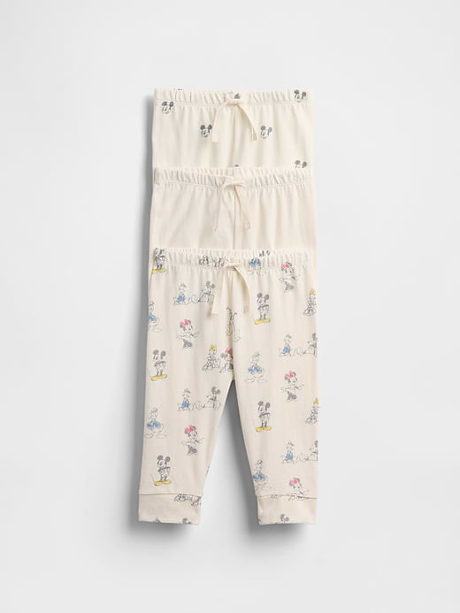 Gap Gap × Disney Baby Organic Cotton Pull-On Pants (3-Pack) — photo 1