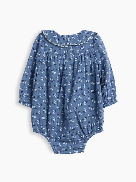 Gap Baby Ruffle Collar Floral Bubble Bodysuit — photo 3