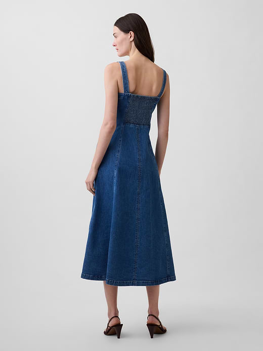 Gap Denim Scoop Neck Maxi Dress — photo 3