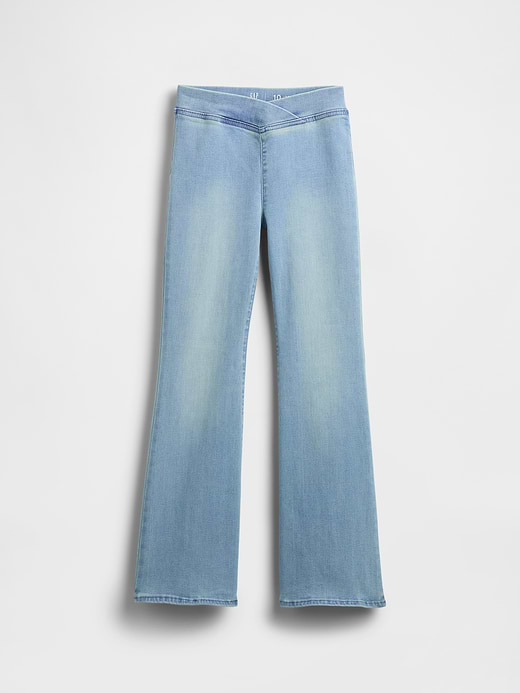 Gap Kids High Rise Crossover Flare Jeans — photo 6