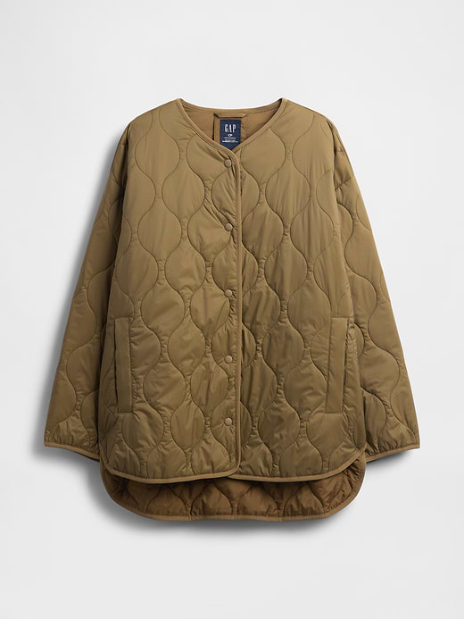 Gap Recycled Lightweight Oversized Quilted Liner Jacket — photo 7