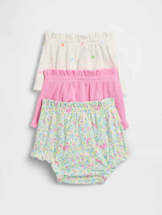 Gap Baby First Favorites TinyRib Ruffle Bloomers (3-Pack) — photo 3