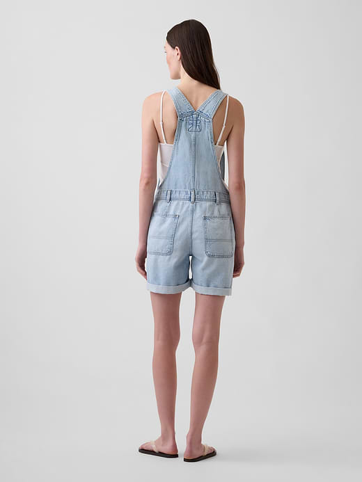 Gap '90s Loose Denim Shortalls — photo 3