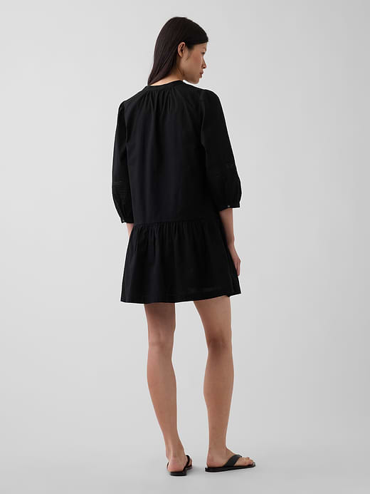 Gap Lace-Trim Drop-Waist Mini Dress — photo 3