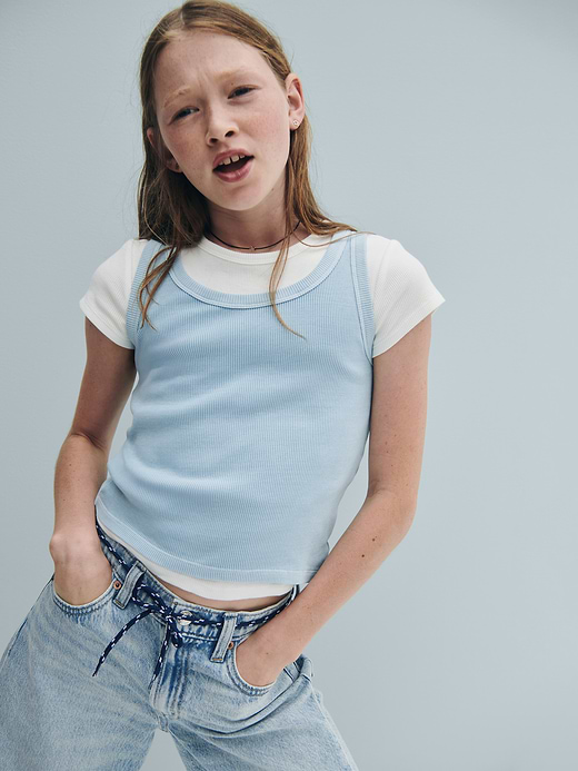Gap Kid Rib Scoop Tank Top — photo 6