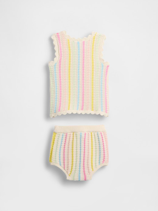 Gap Baby Crochet Stripe Tank Outfit Set — photo 3