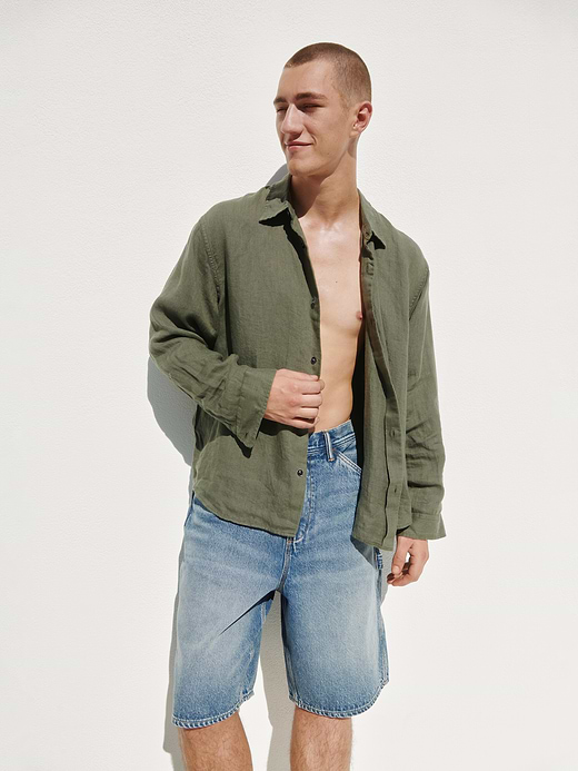 Gap 100% Linen Classic Shirt — photo 7