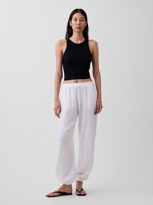 Gap Cotton Gauze Easy Joggers — photo 7
