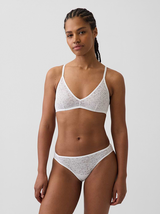 Gap Softest Lace Plunge Bralette — photo 1