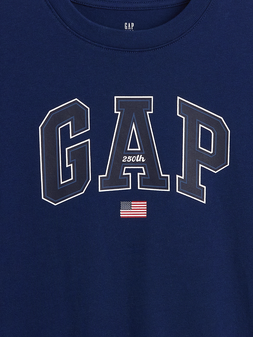 Gap Kids Heavyweight Relaxed Gap Logo T-Shirt — photo 5