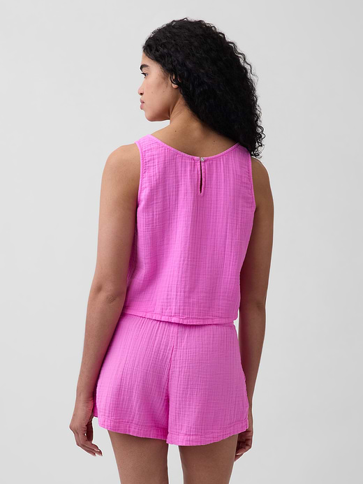 Gap Cotton Gauze Racer Shell Tank Top — photo 4