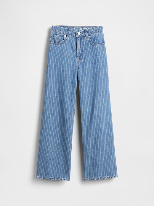 Gap Kids Low Rise Stride Wide-Leg Jeans — photo 3