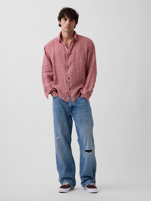 Gap 100% Linen Classic Shirt — photo 3