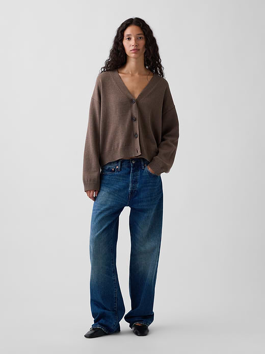 Gap 100% Cotton Oversized Cardigan Sweater — photo 3