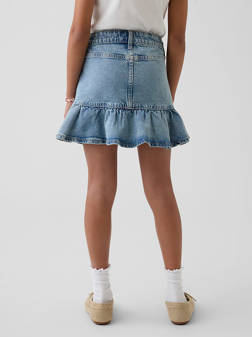 Gap Kids Denim Ruffle Skirt — photo 4
