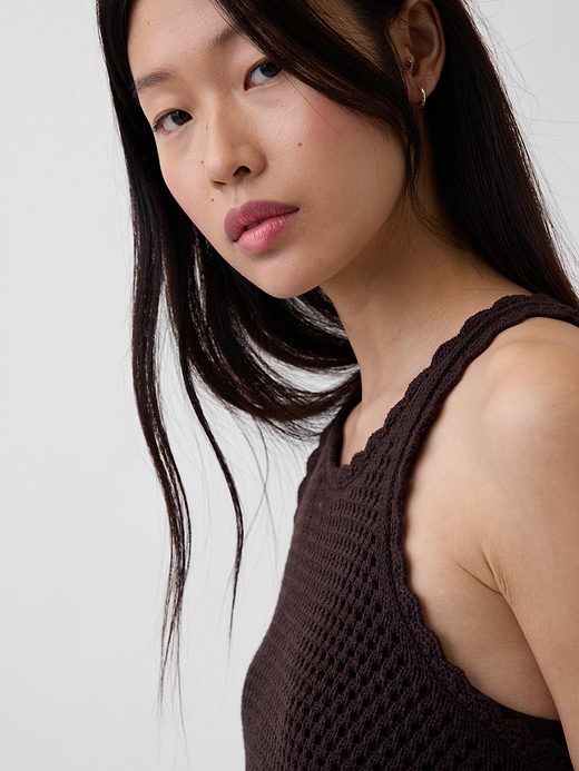 Gap 100% Cotton Crochet Mini Dress — photo 5