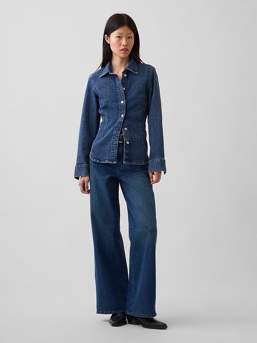 Gap High Rise Stride Wide-Leg Jeans — photo 1