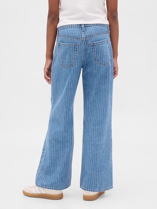 Gap Kids Low Rise Stride Wide-Leg Jeans — photo 5