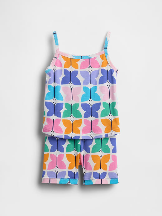 Gap Baby & Toddler Organic Brushed Cotton Butterfly PJ Cami Short Set — photo 1