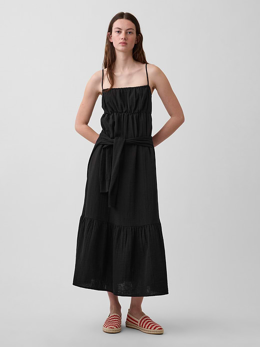 Gap Cotton Gauze Tiered Empire Waist Dress — photo 1