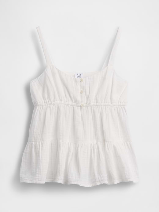Gap Kids Cotton Gauze Tiered Tank Top — photo 3
