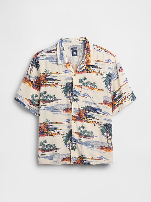 Gap Relaxed Camp Collar Shirt — photo 6