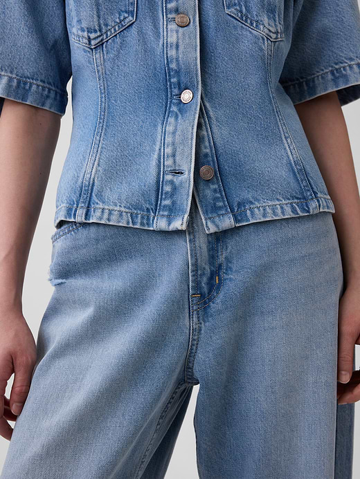 Gap UltraSoft Denim Pocket Shirt — photo 5