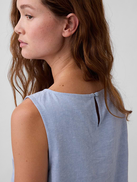 Gap Linen-Blend Shell Tank Top — photo 5