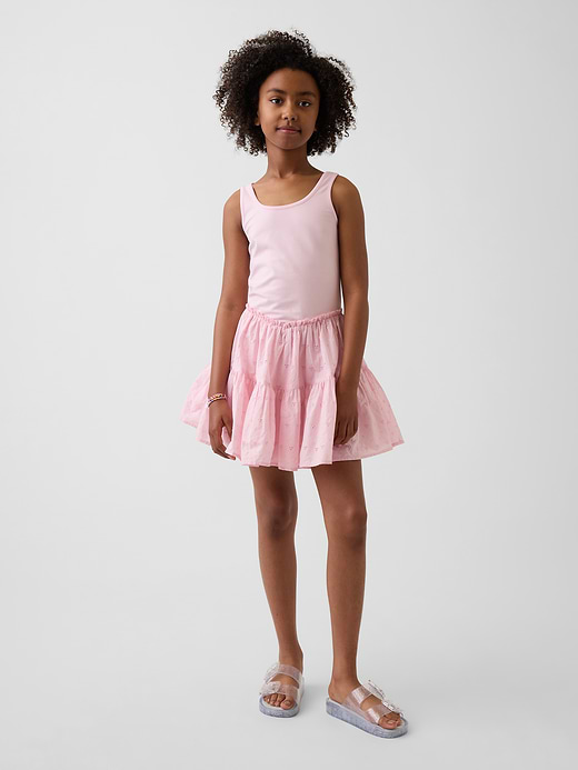 Gap Kids Mixed Media Tiered Tank Dress — photo 1