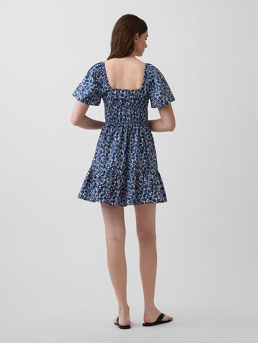 Gap Poplin Flutter-Sleeve Mini Dress — photo 3