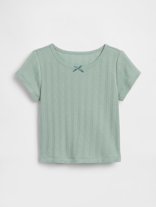 Gap Baby & Toddler Pointelle Rib T-Shirt — photo 1