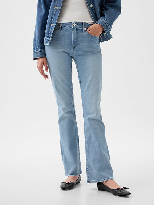 Gap Mid Rise Baby Boot Jeans — photo 3