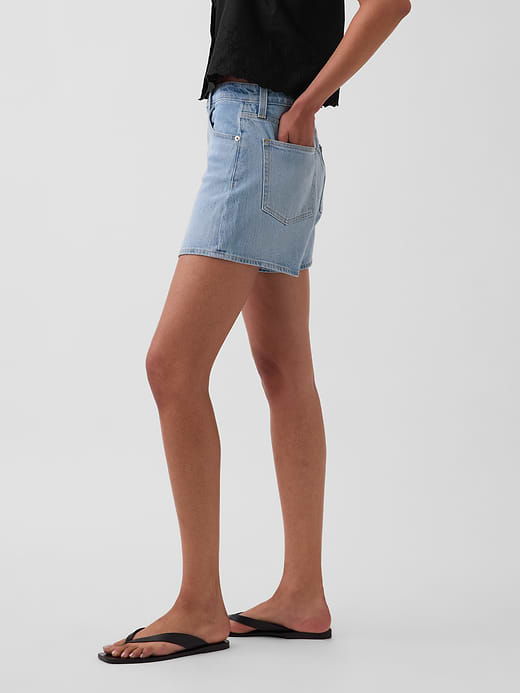 Gap 3.5" High Rise Relaxed Straight Denim Shorts — photo 4