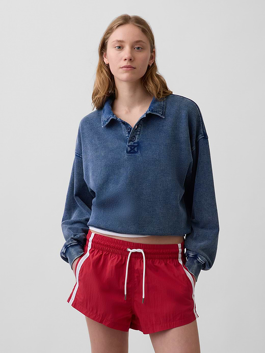 Gap VintageSoft Terry Oversized Polo Sweatshirt — photo 1