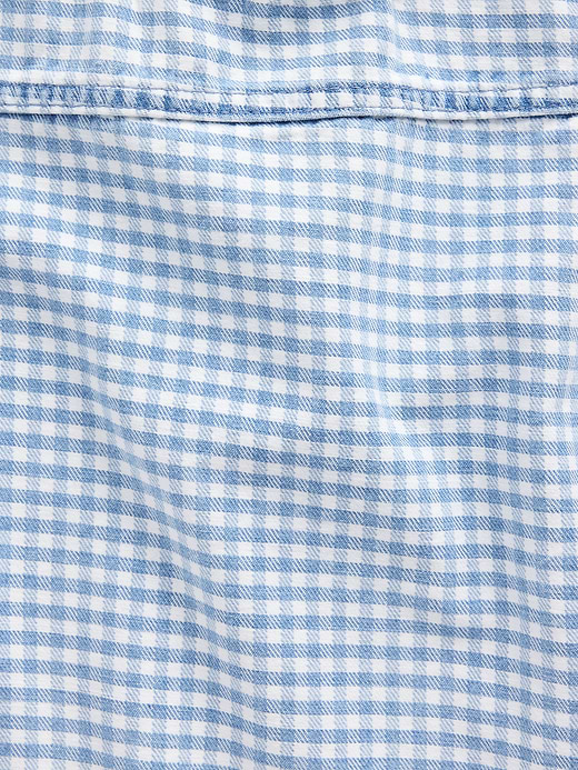 Gap Kids Gingham Denim Shell Tank Top — photo 6