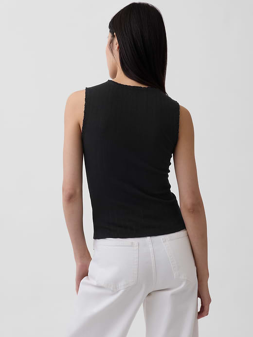 Gap Pointelle Shell Tank Top — photo 4