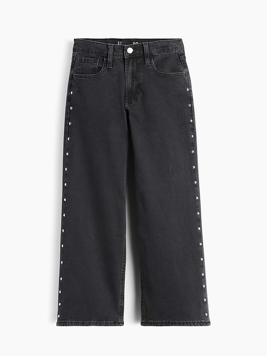 Gap Kids Low Rise Stride Wide-Leg Jeans — photo 3