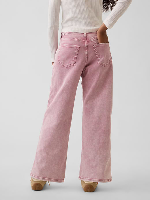 Gap Kids Low Rise Stride Wide-Leg Jeans — photo 5