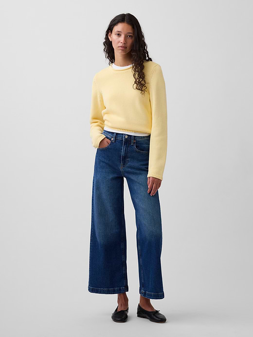 Gap High Rise Stride Wide-Leg Ankle Jeans — photo 1