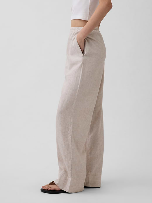 Gap Linen-Blend Easy Wide-Leg Pants — photo 4