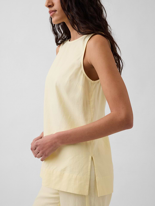 Gap Linen-Blend Shell Tank Top — photo 5