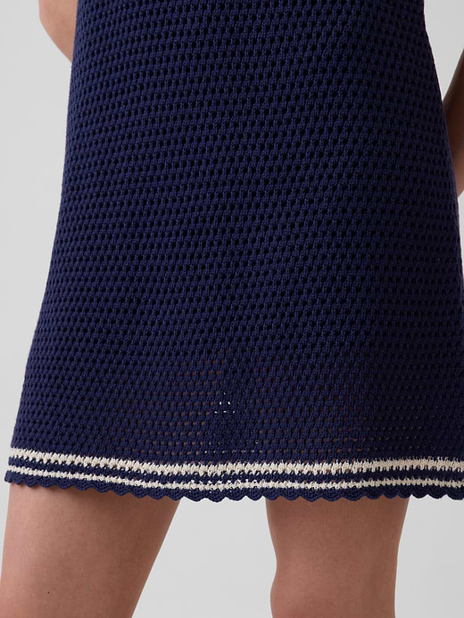 Gap 100% Cotton Crochet Mini Dress — photo 7