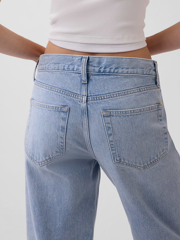 Gap Low Slung Relaxed Crop Jeans — photo 6