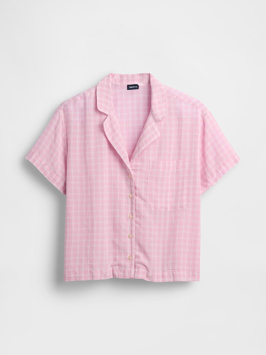 Gap Crinkle Gauze Oversized PJ Shirt — photo 6