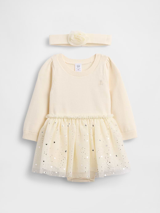 Gap Baby Tulle Sweater Bodysuit Dress Set — photo 1
