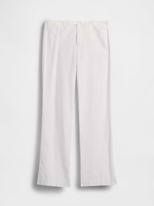 Gap Low Rise Linen-Blend Flare Pants — photo 8