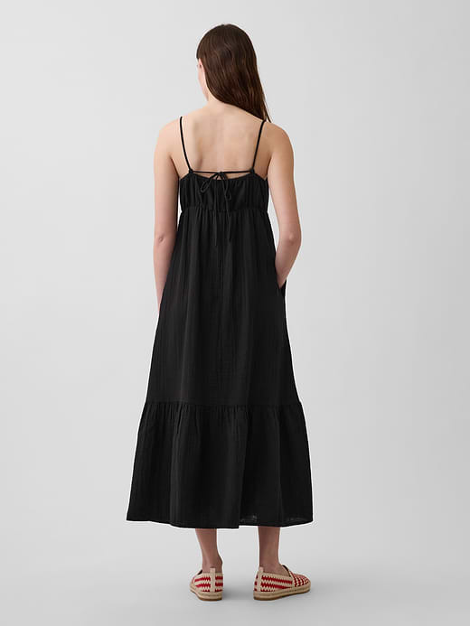 Gap Cotton Gauze Tiered Empire Waist Dress — photo 3