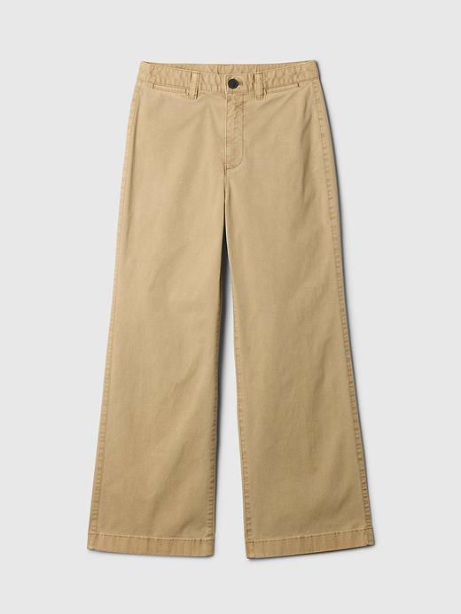 Gap High Rise Stride Wide-Leg Ankle Khakis — photo 8