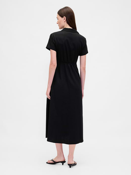 Gap Linen-Blend Midi Shirtdress — photo 3